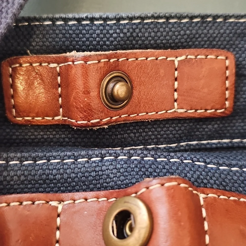 49 SQUARE MILES , Crossbody‎ Washed Blue Canvas Bag. Excelent Condition.